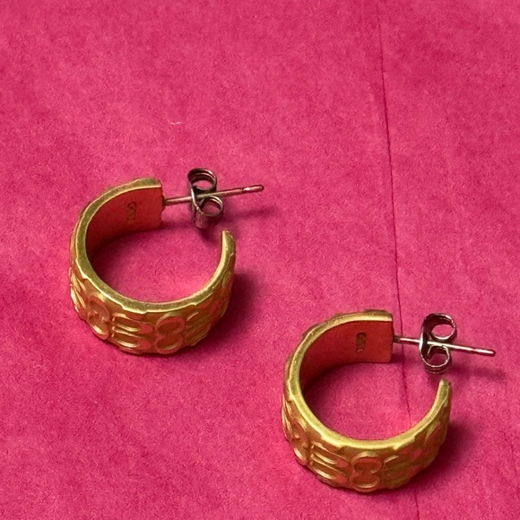 Gold Hoop Earrings - Picture 2 of 4